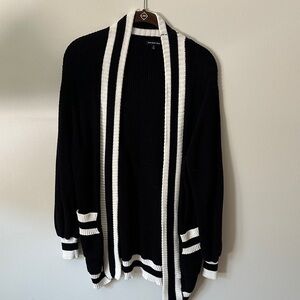Who What Wear Black and White Cardigan